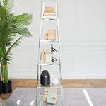 Libreria a piramide in acciaio e vetro Bryant Park 60 cm - OrchideaMilano1981