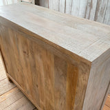 Credenza in legno di mango massello intagliato Jodhpur 110 cm - OrchideaMilano1981
