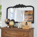 Specchiera da parete in legno Crown Black - OrchideaMilano1981