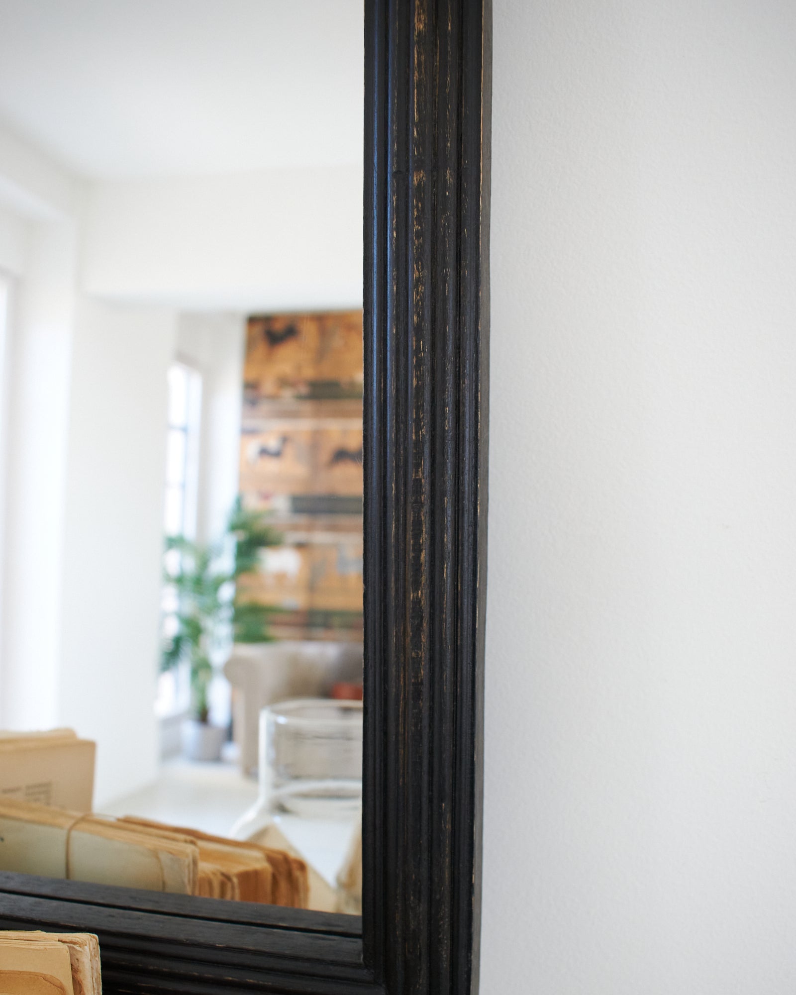 Specchiera da parete in legno Crown Black - OrchideaMilano1981