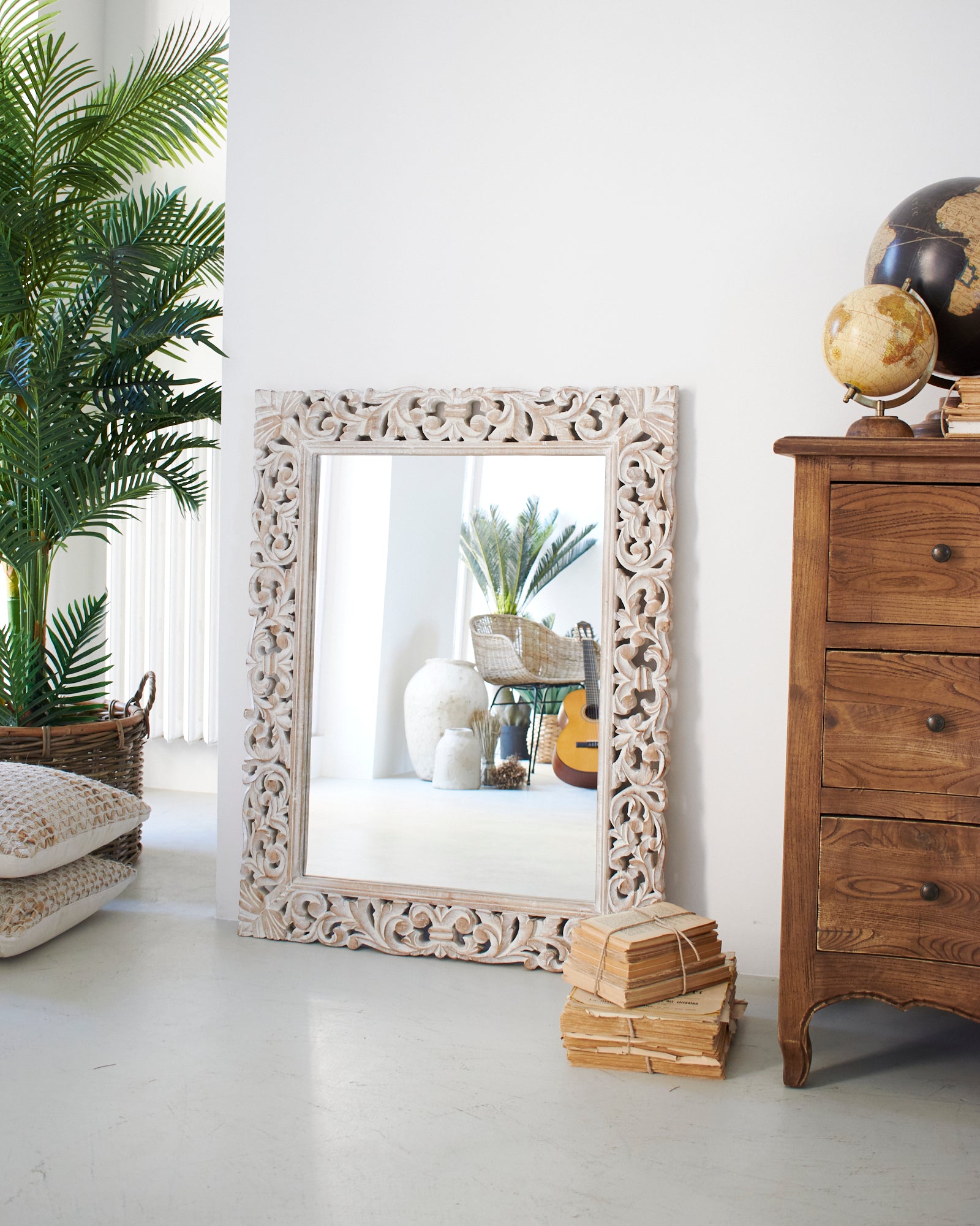 Specchiera da parete in legno Casablanca - OrchideaMilano1981