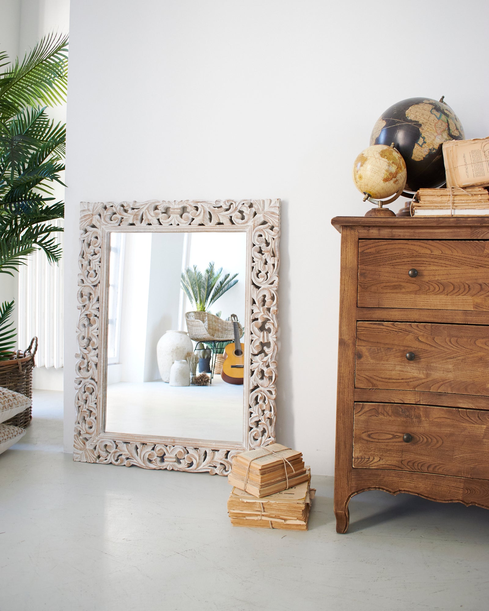 Specchiera da parete in legno Casablanca - OrchideaMilano1981