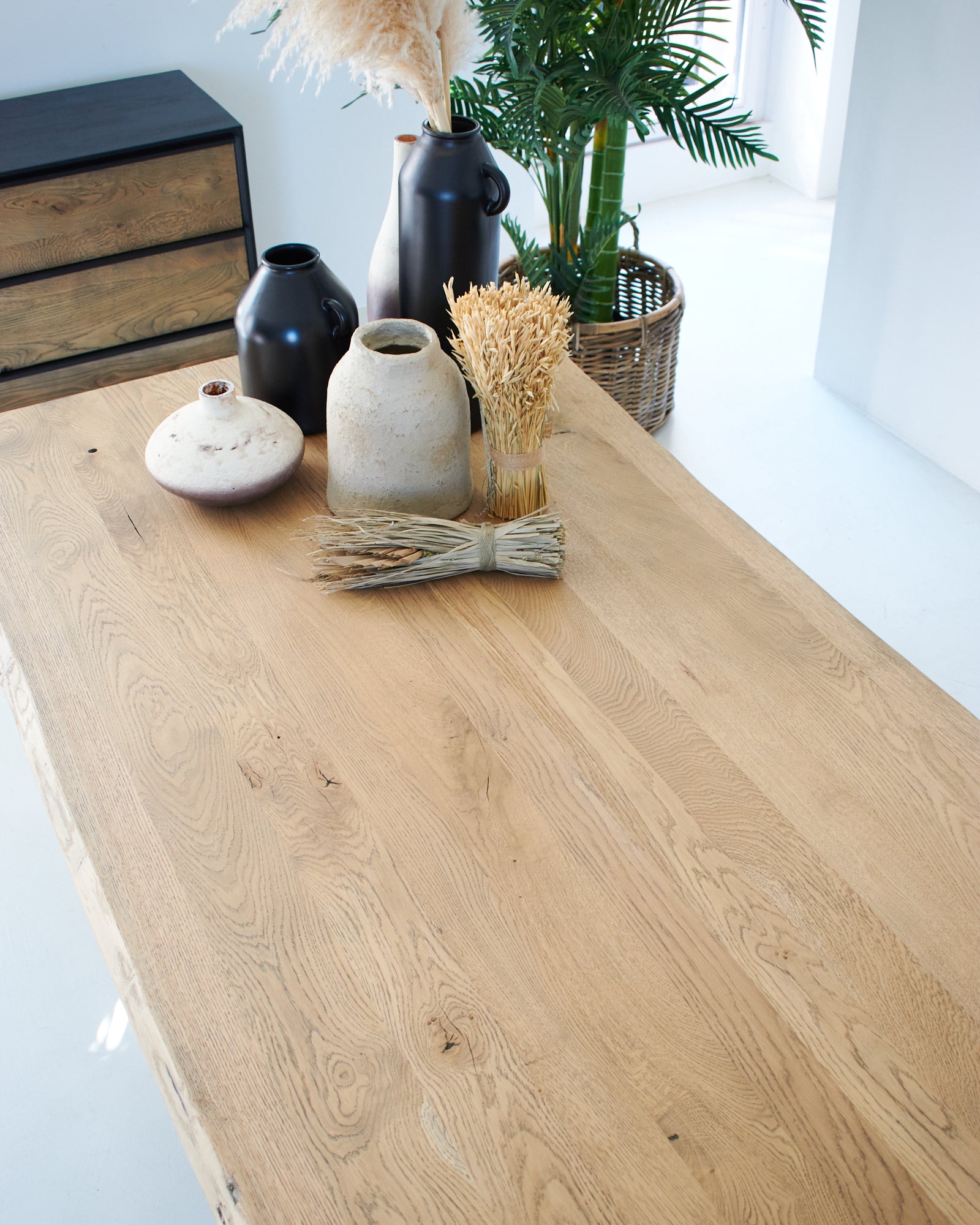 Tavolo in legno massello di rovere e ferro Oakwood 200 cm - OrchideaMilano1981