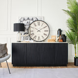 Credenza moderna in legno massello e marmo 5th Avenue 174 cm - OrchideaMilano1981