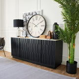 Credenza moderna in legno massello e marmo 5th Avenue 174 cm - OrchideaMilano1981