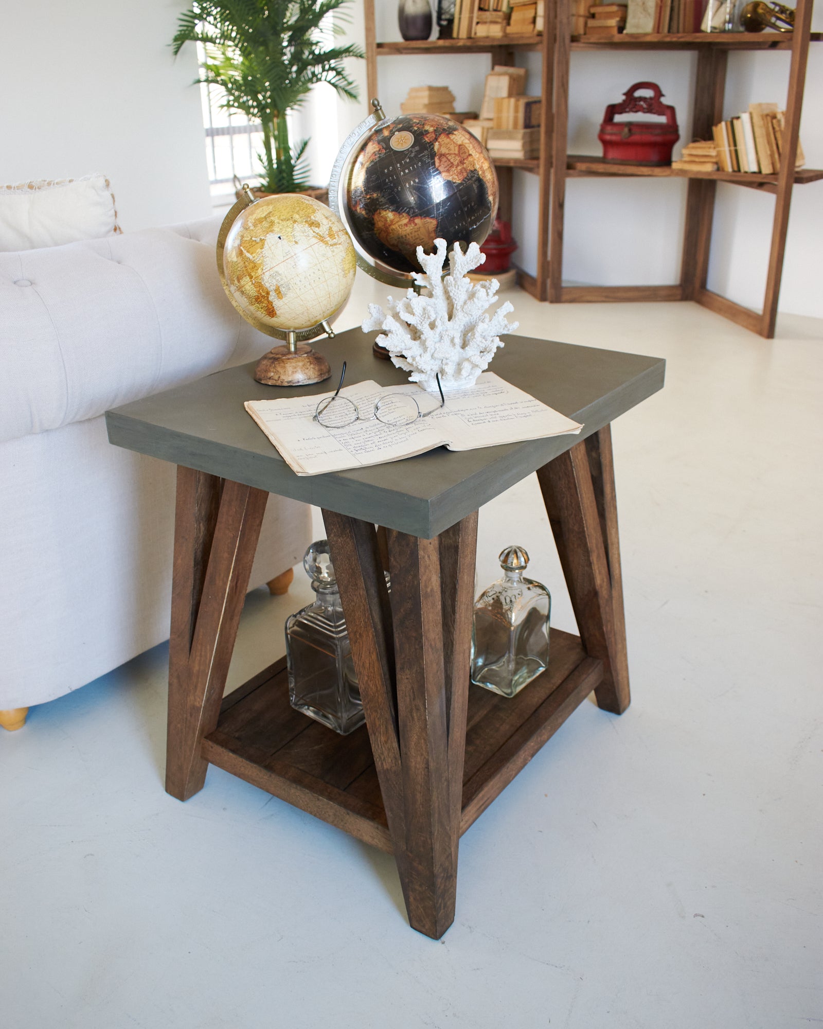 Tavolino da salotto moderno in legno Concrete - OrchideaMilano1981