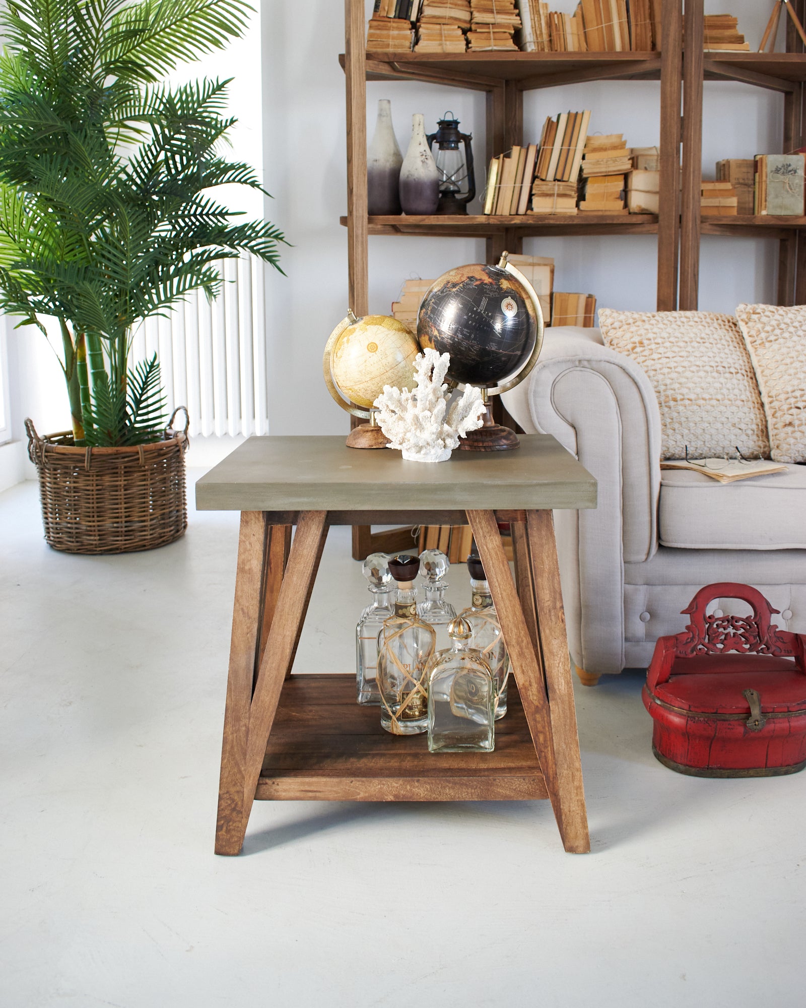 Tavolino da salotto moderno in legno Concrete - OrchideaMilano1981