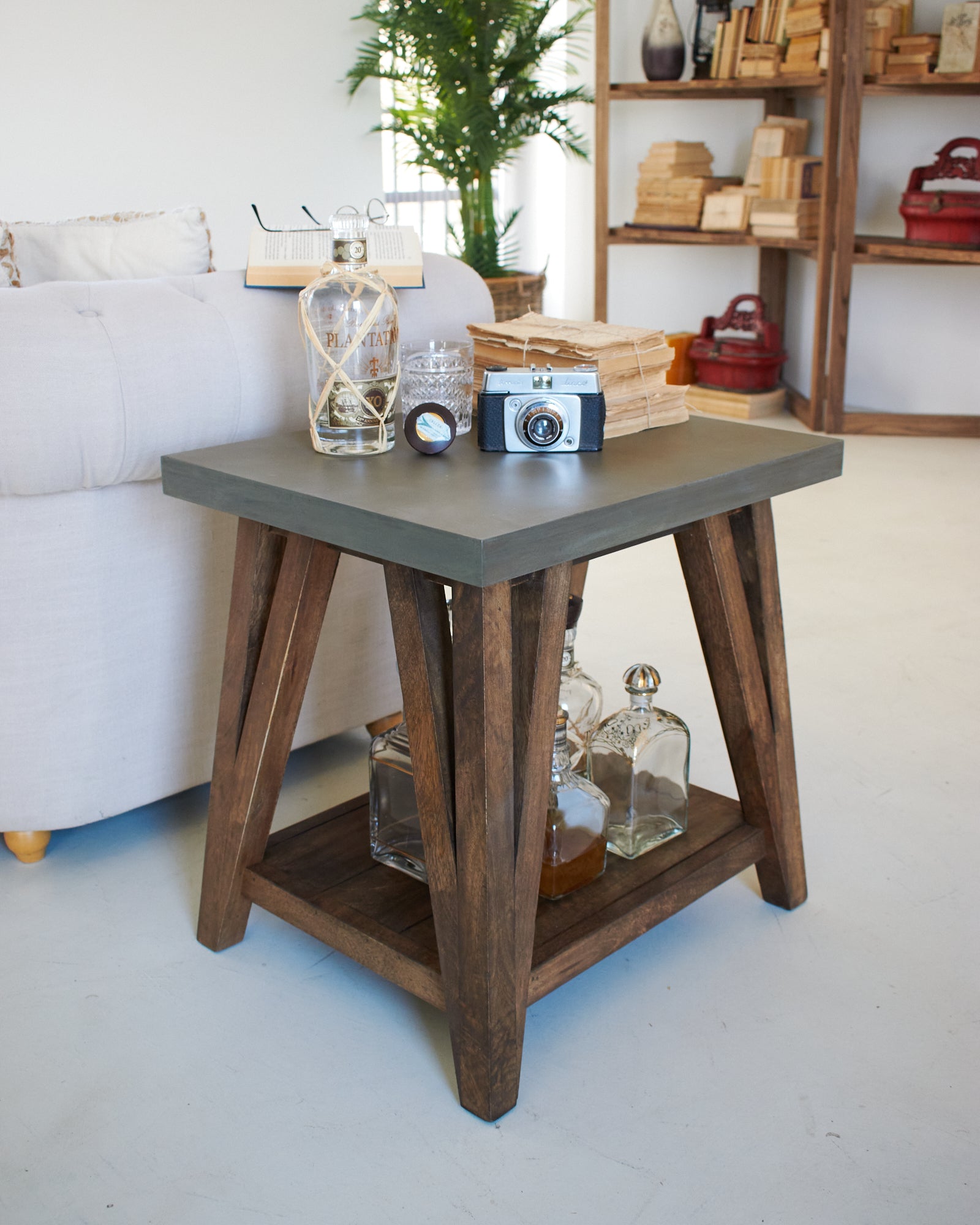 Tavolino da salotto moderno in legno Concrete - OrchideaMilano1981