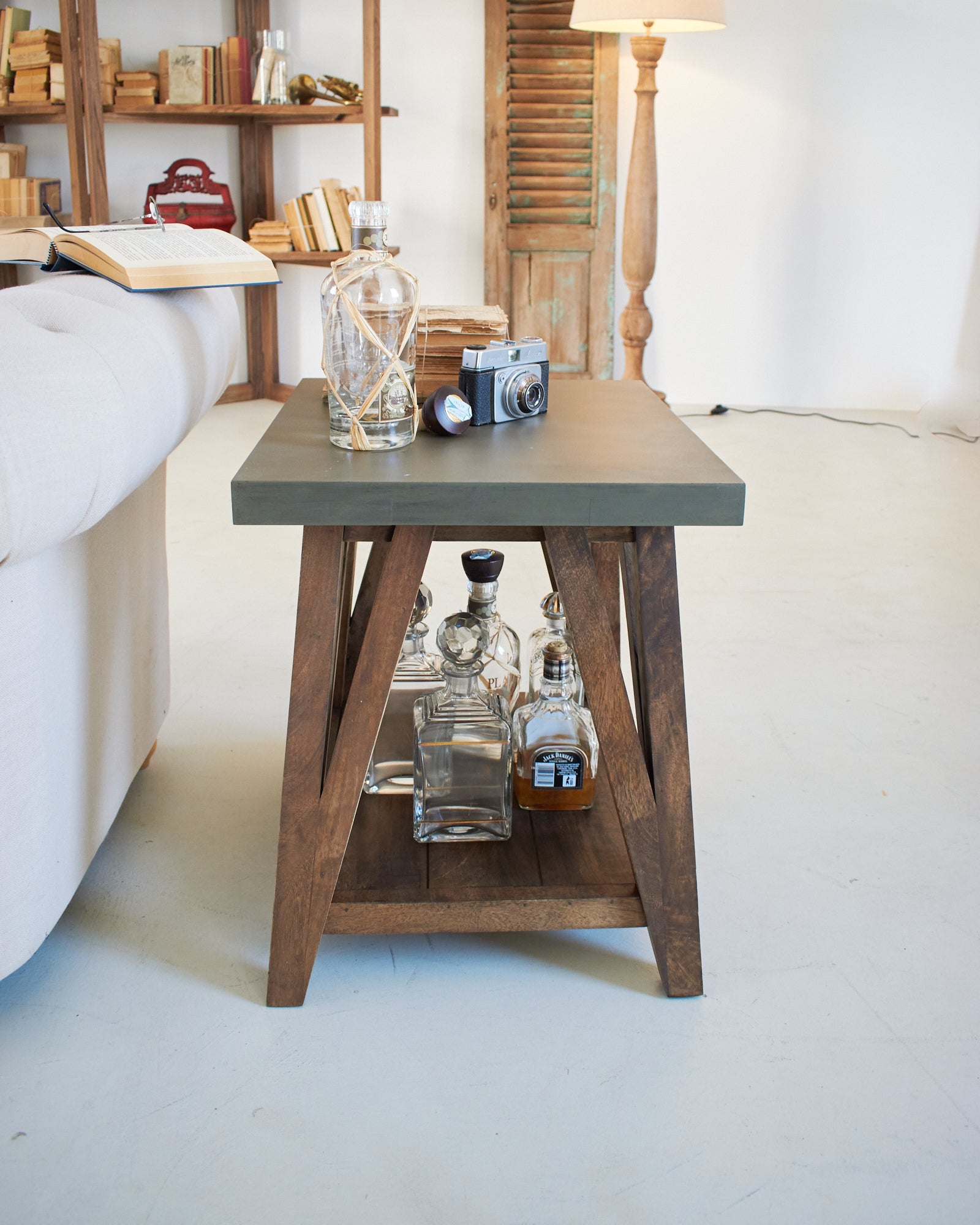 Tavolino da salotto moderno in legno Concrete - OrchideaMilano1981