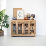 Credenza in legno massello e vetro East Colonial 160 cm - OrchideaMilano1981