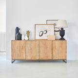 Credenza 4 ante in legno e ferro Skyline 180 cm - OrchideaMilano1981