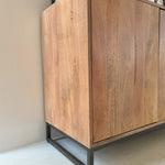 Credenza 4 ante in legno e ferro Skyline 180 cm - OrchideaMilano1981