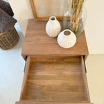 Comodino 3 cassetti in legno e ferro Skyline 45 cm - OrchideaMilano1981