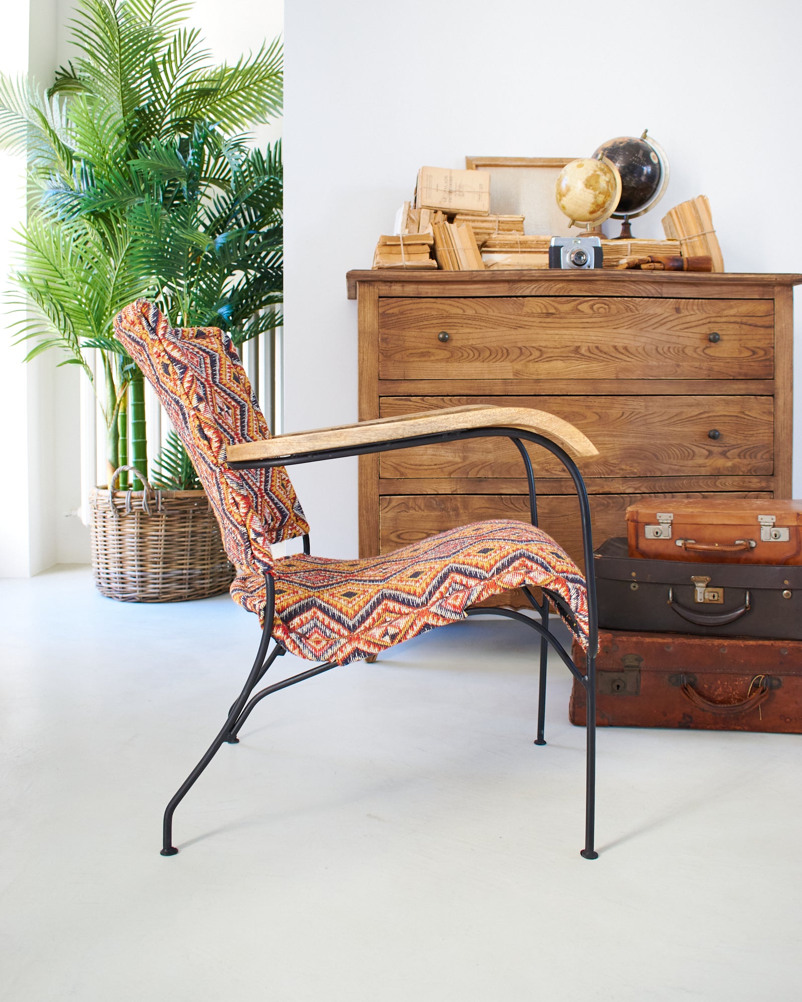 Poltrona in tessuto kilim e ferro Teepee - OrchideaMilano1981