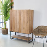 Credenza 2 ante in legno e ferro Skyline 100 cm - OrchideaMilano1981