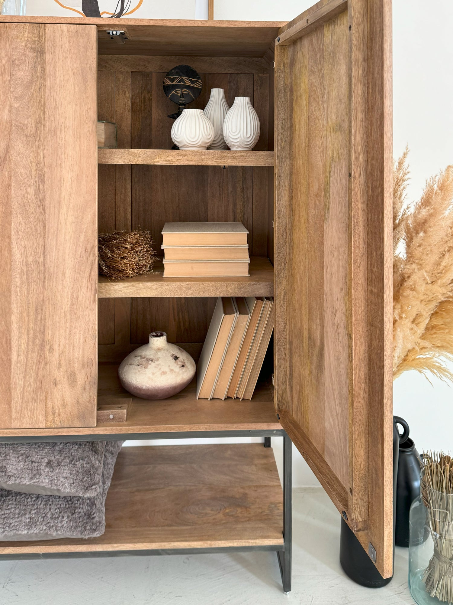 Credenza 2 ante in legno e ferro Skyline 100 cm - OrchideaMilano1981