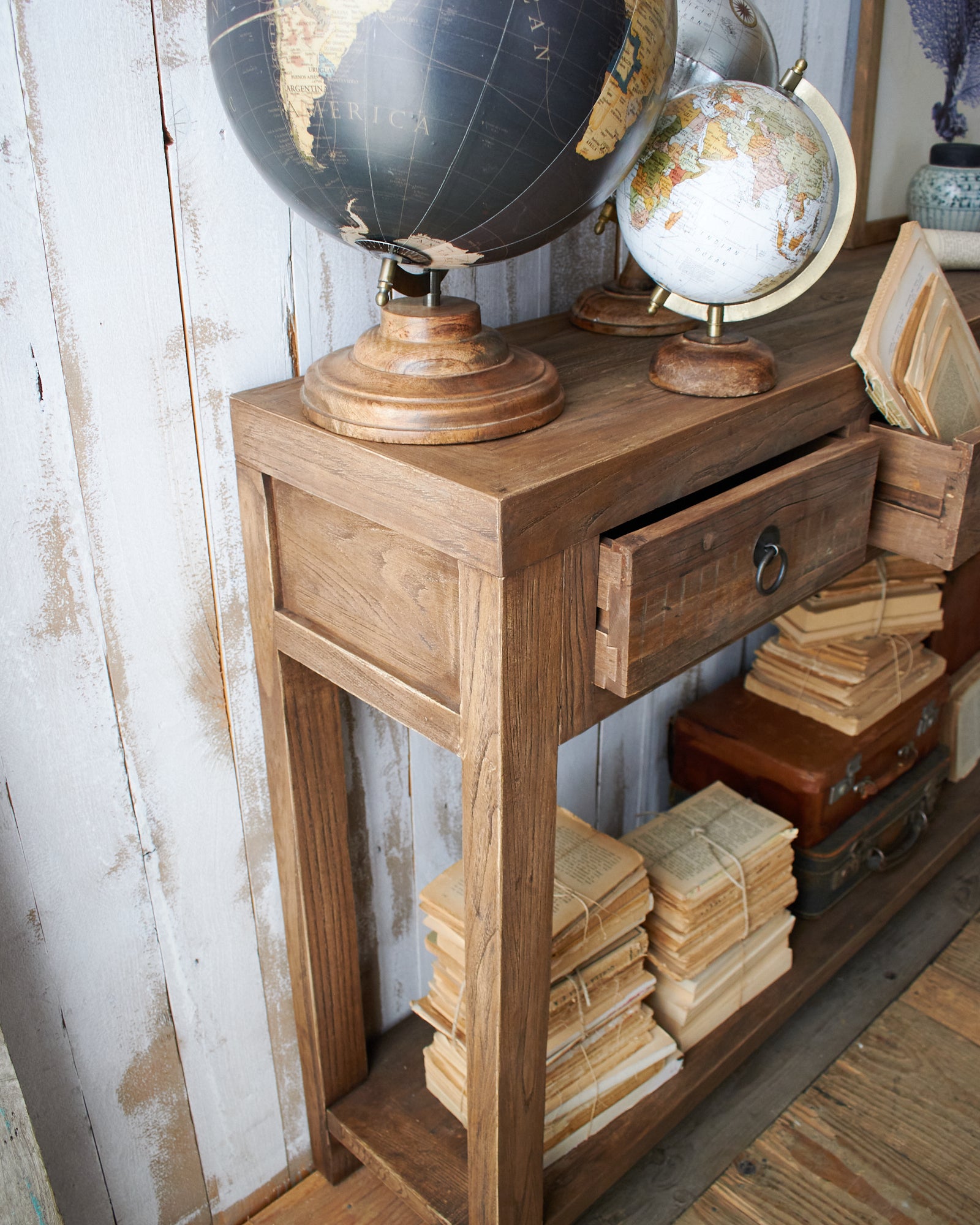 Consolle 4 cassetti in legno massello Grenier - OrchideaMilano1981