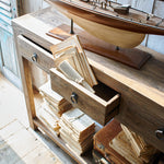 Consolle 4 cassetti in legno massello Grenier - OrchideaMilano1981