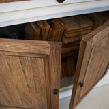 Vetrina 2 ante in legno massello Andalusia 120 cm - OrchideaMilano1981