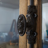 Vetrina 2 ante in legno massello Andalusia 120 cm - OrchideaMilano1981