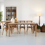 Tavolo allungabile in legno di rovere di recupero Depot 90-180 cm - OrchideaMilano1981