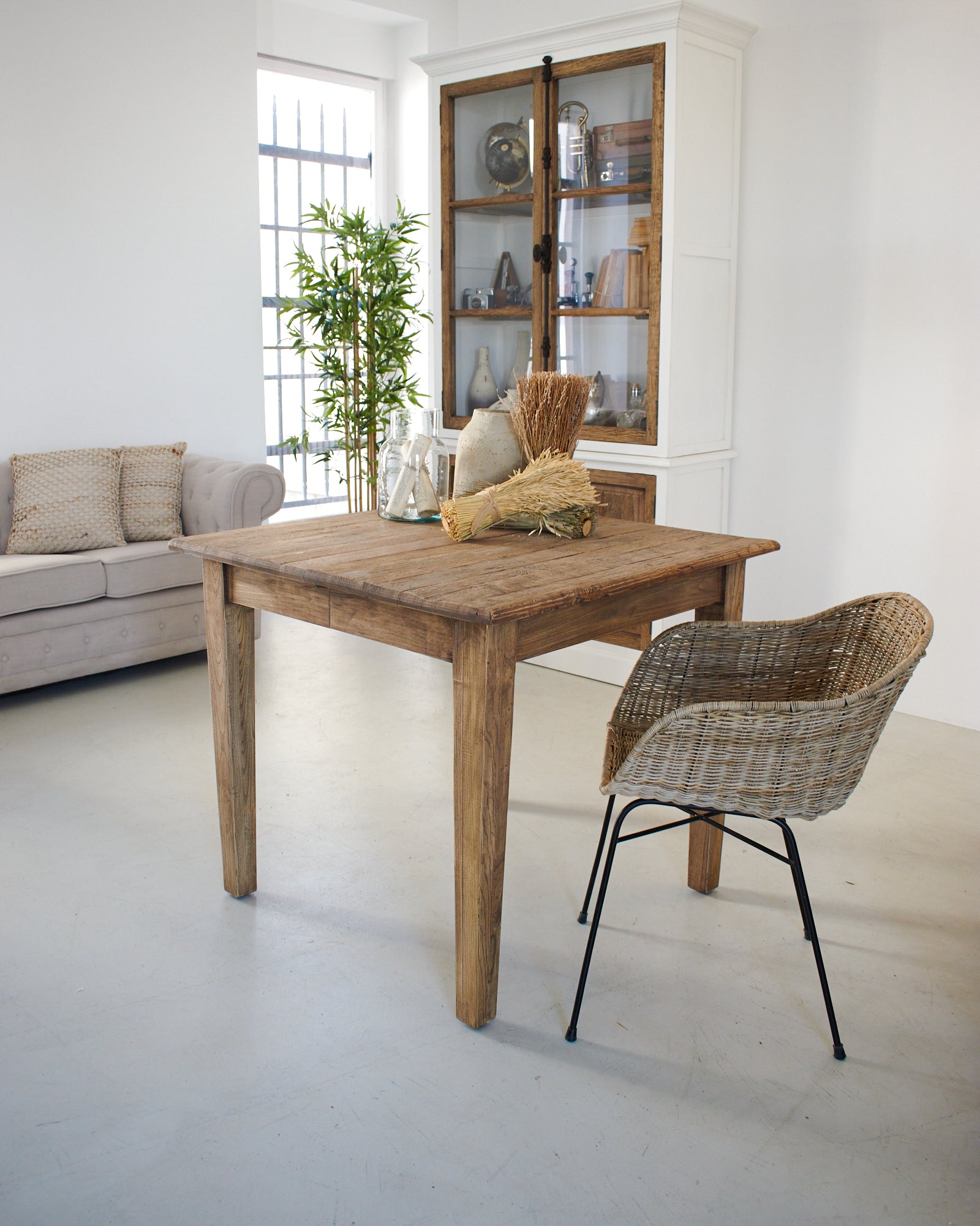 Tavolo allungabile in legno di rovere di recupero Depot 90-180 cm - OrchideaMilano1981