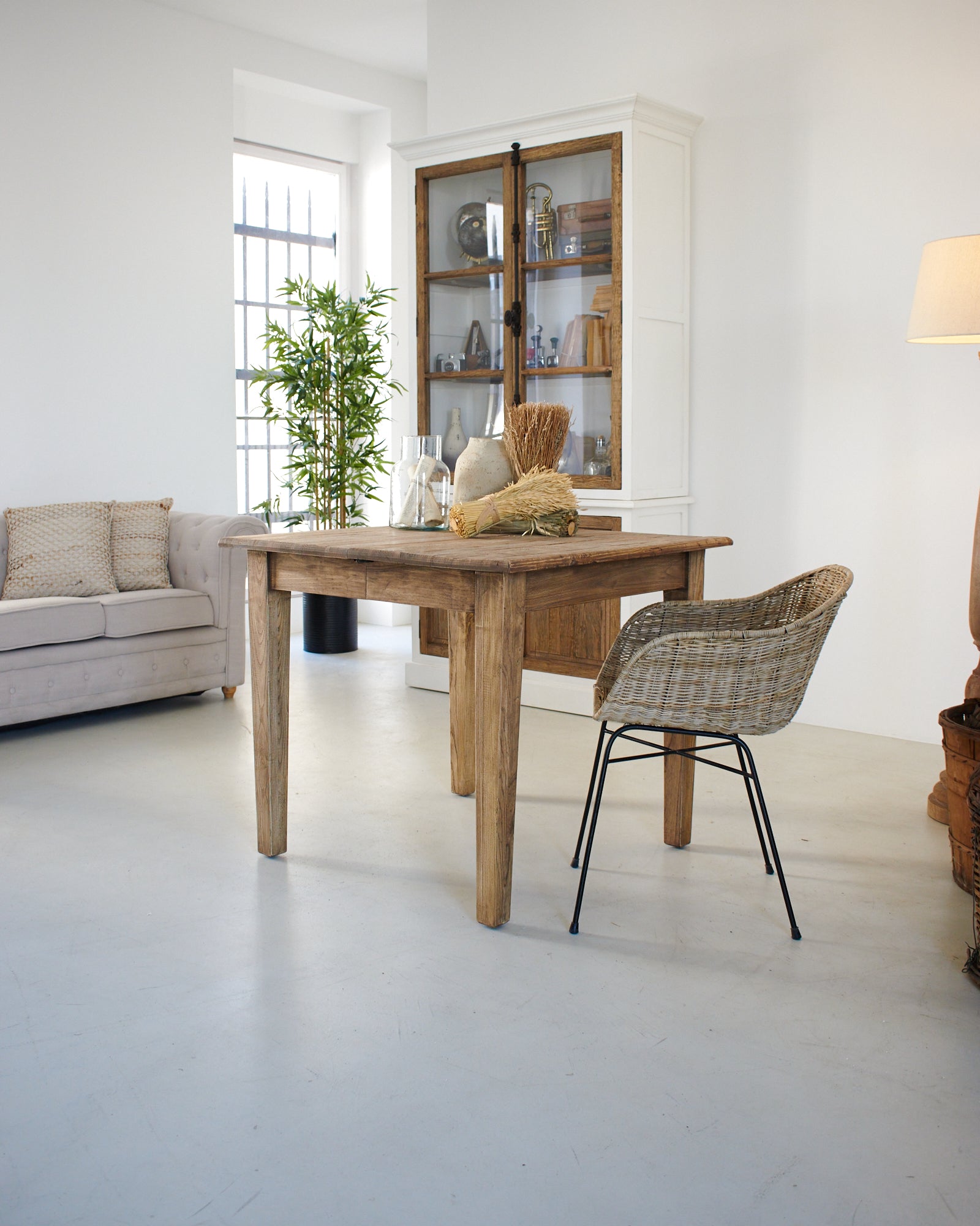 Tavolo allungabile in legno di rovere di recupero Depot 90-180 cm - OrchideaMilano1981