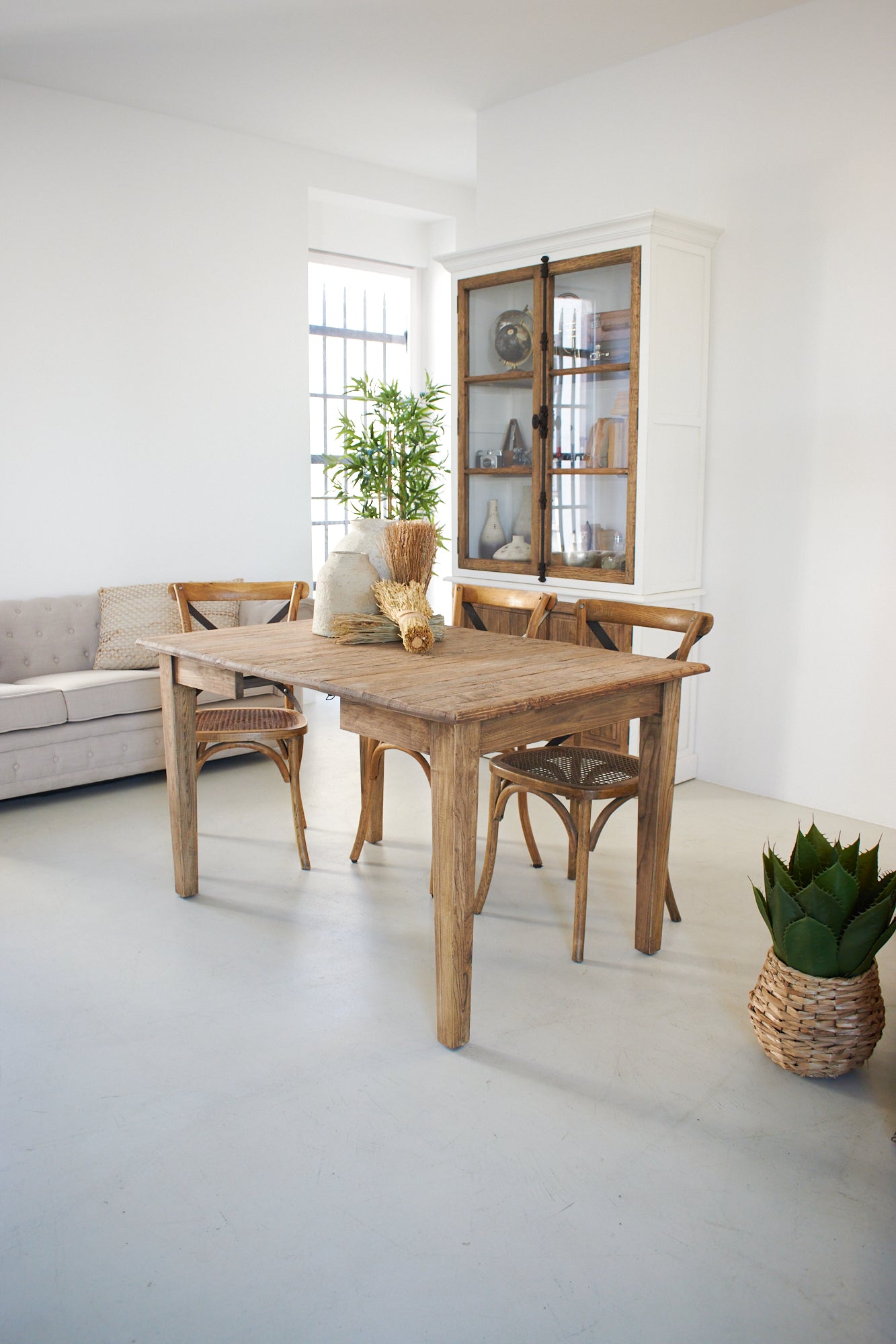 Tavolo allungabile in legno di rovere di recupero Depot 90-180 cm - OrchideaMilano1981