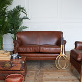 Divano 2 posti in pelle vintage Cambridge - OrchideaMilano1981