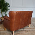 Divano 2 posti in pelle vintage Cambridge - OrchideaMilano1981