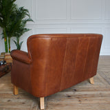 Divano 2 posti in pelle vintage Cambridge - OrchideaMilano1981