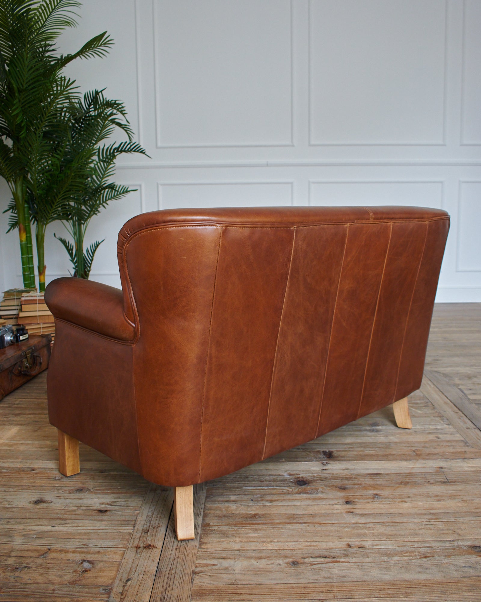 Divano 2 posti in pelle vintage Cambridge - OrchideaMilano1981