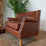 Divano 2 posti in pelle vintage Cambridge - OrchideaMilano1981