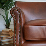 Divano 2 posti in pelle vintage Cambridge - OrchideaMilano1981