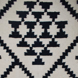 Poltrona in tessuto kilim e ferro Black & White con doppia copertura - OrchideaMilano1981