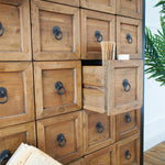Cassettiera 28 cassettini in legno massello Apoteke 88 cm - OrchideaMilano1981