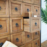 Cassettiera 28 cassettini in legno massello Apoteke 88 cm - OrchideaMilano1981