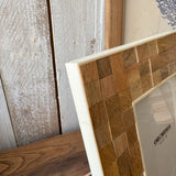 Portafoto con cornice in legno e osso Sahara - OrchideaMilano1981