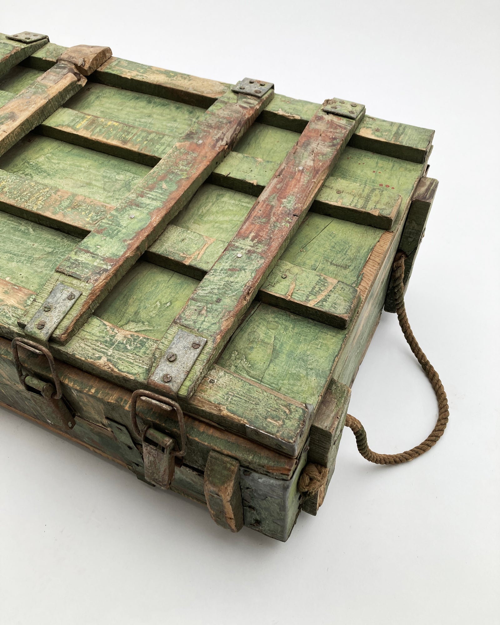Baule in legno vintage Army modello B - OrchideaMilano1981