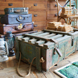 Baule in legno vintage Army modello C - OrchideaMilano1981