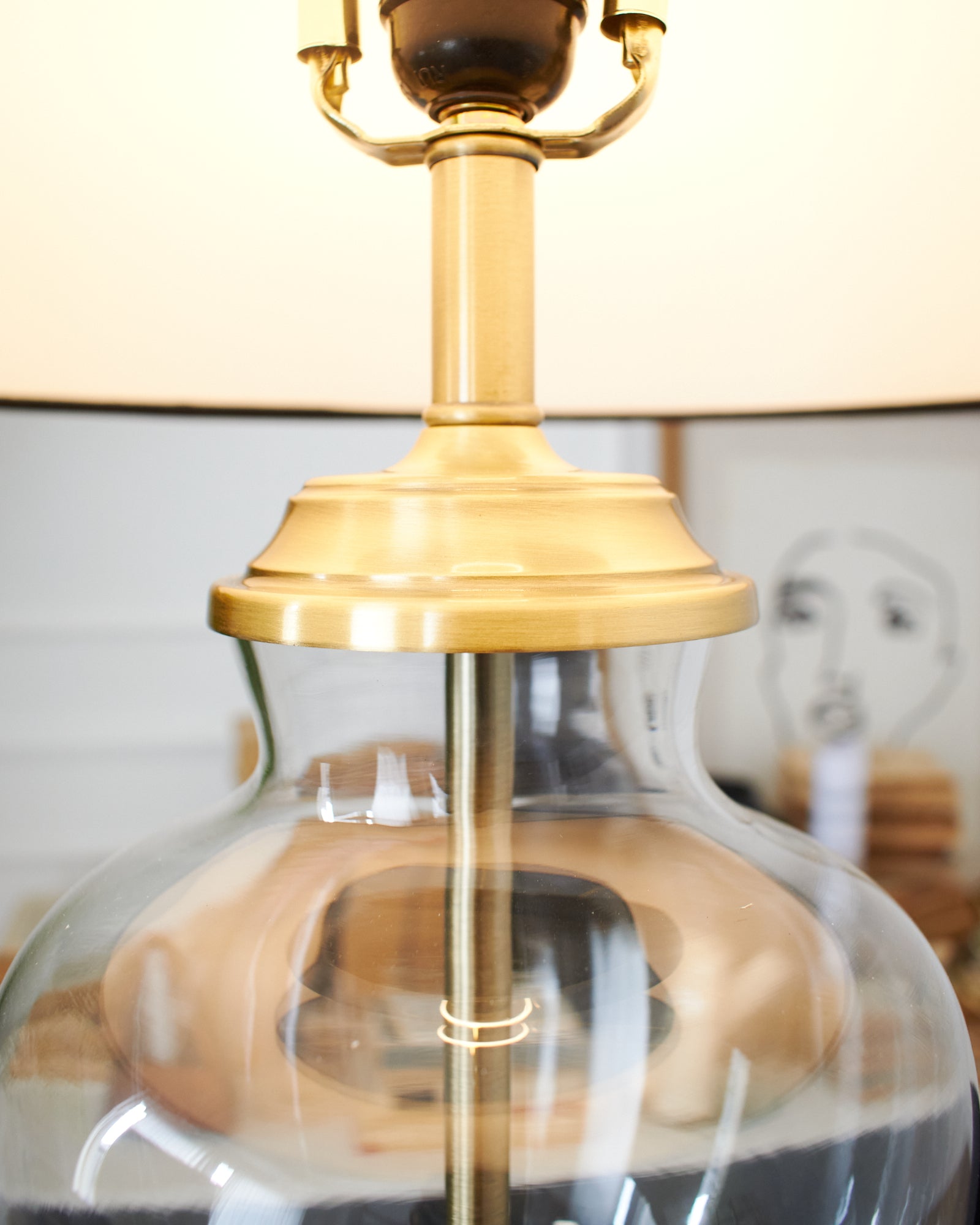 Lampada da terra in metallo e vetro Pigalle - OrchideaMilano1981