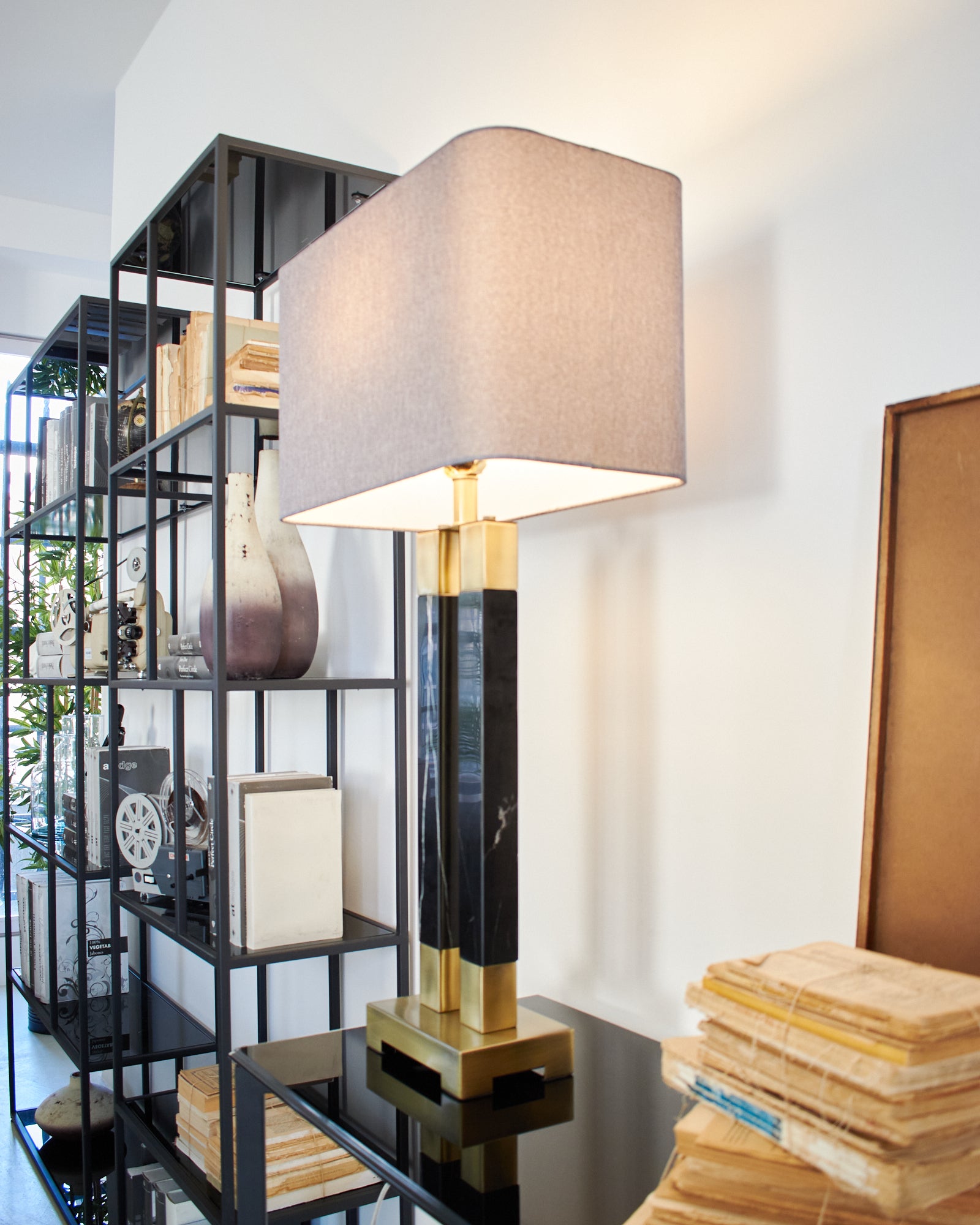 Lampada da tavolo in marmo e metallo Grosvenor - OrchideaMilano1981