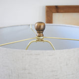 Lampada da tavolo in metallo e vetro Alassio - OrchideaMilano1981