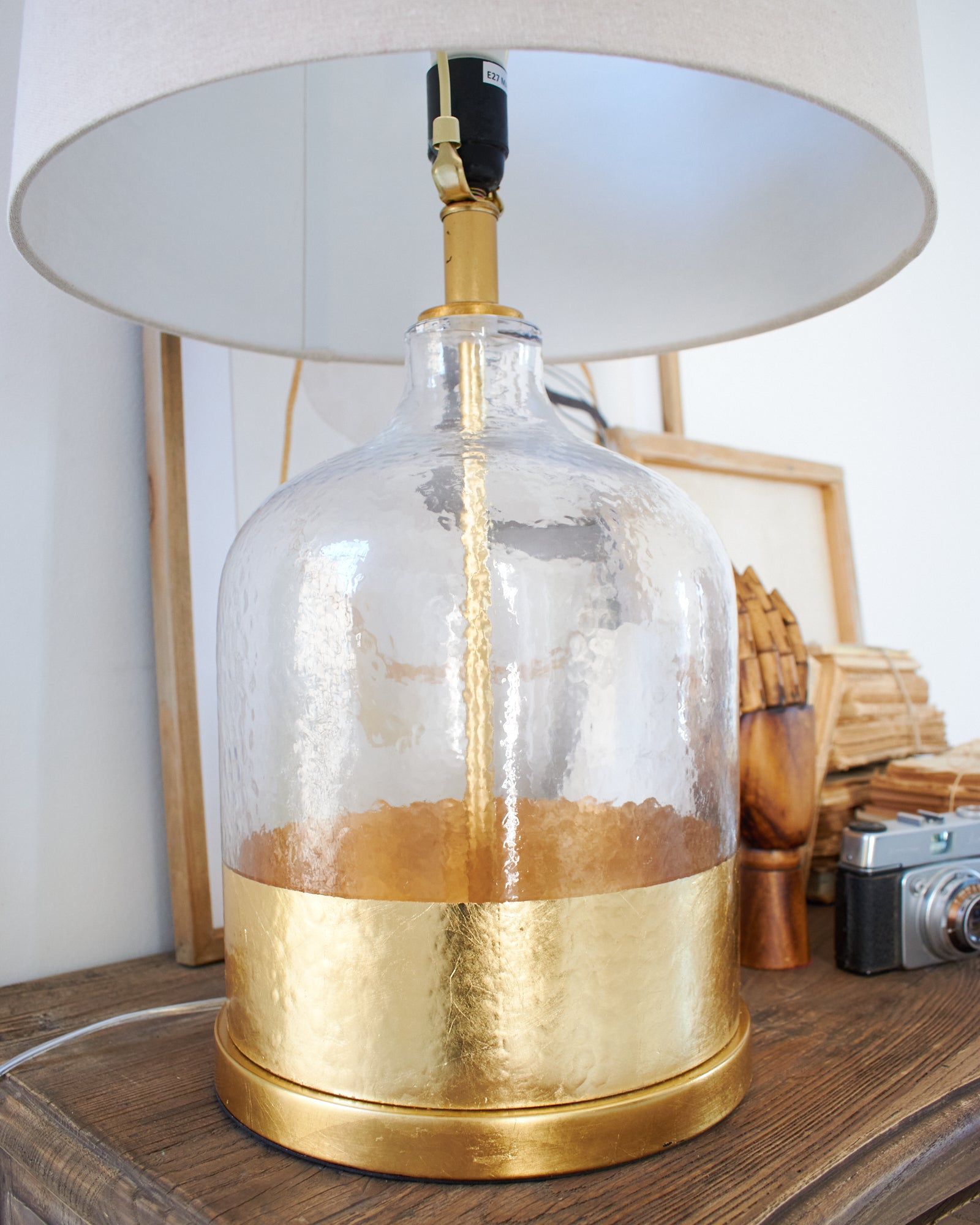 Lampada da tavolo in metallo e vetro Capri - OrchideaMilano1981