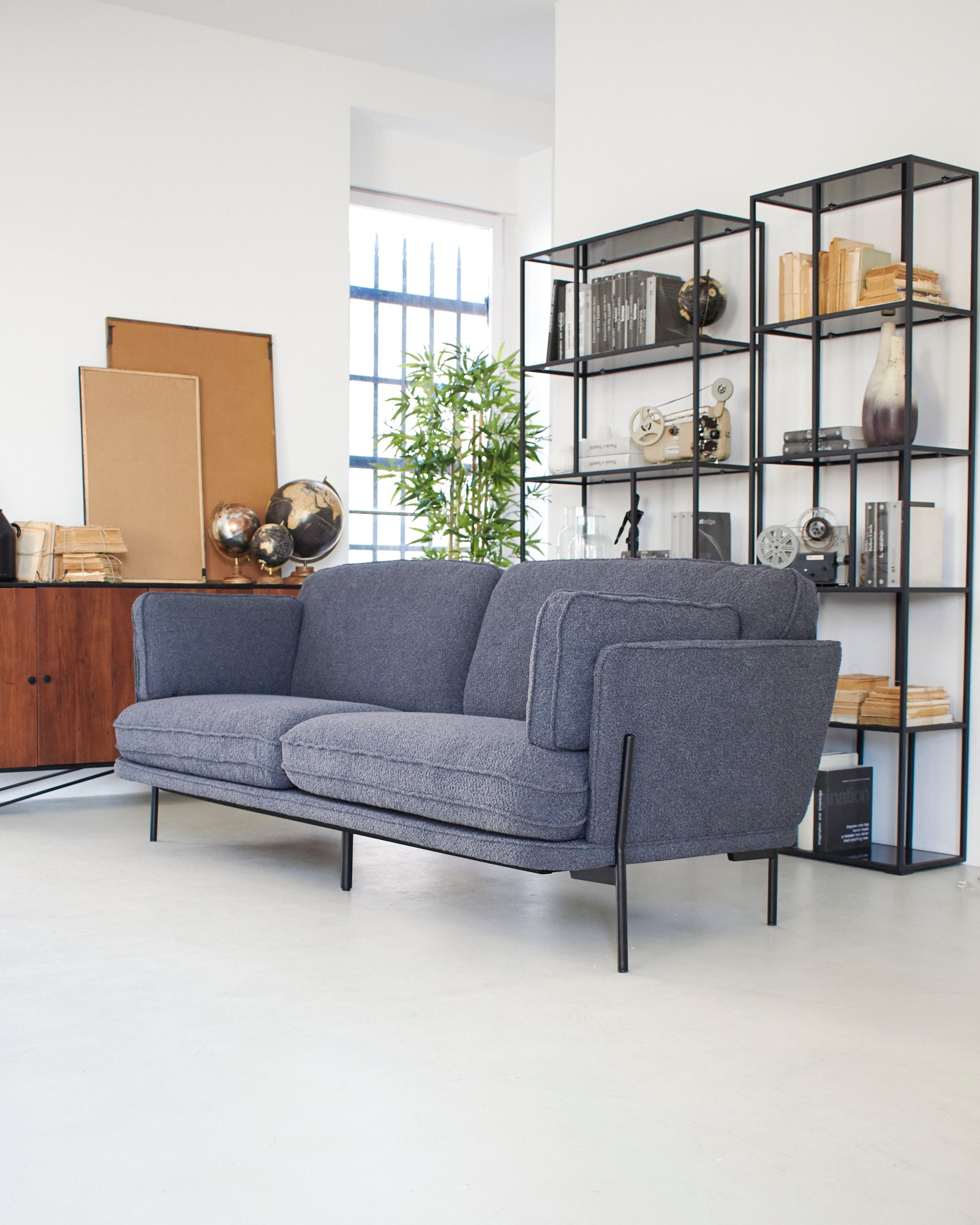 Divano 3 posti in tessuto bouclé Madison Avenue 220 cm - OrchideaMilano1981