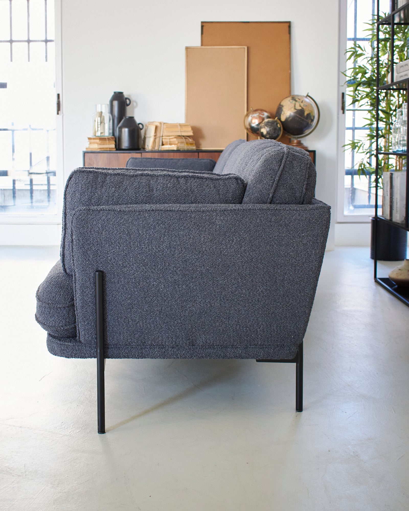 Divano 3 posti in tessuto bouclé Madison Avenue 220 cm - OrchideaMilano1981