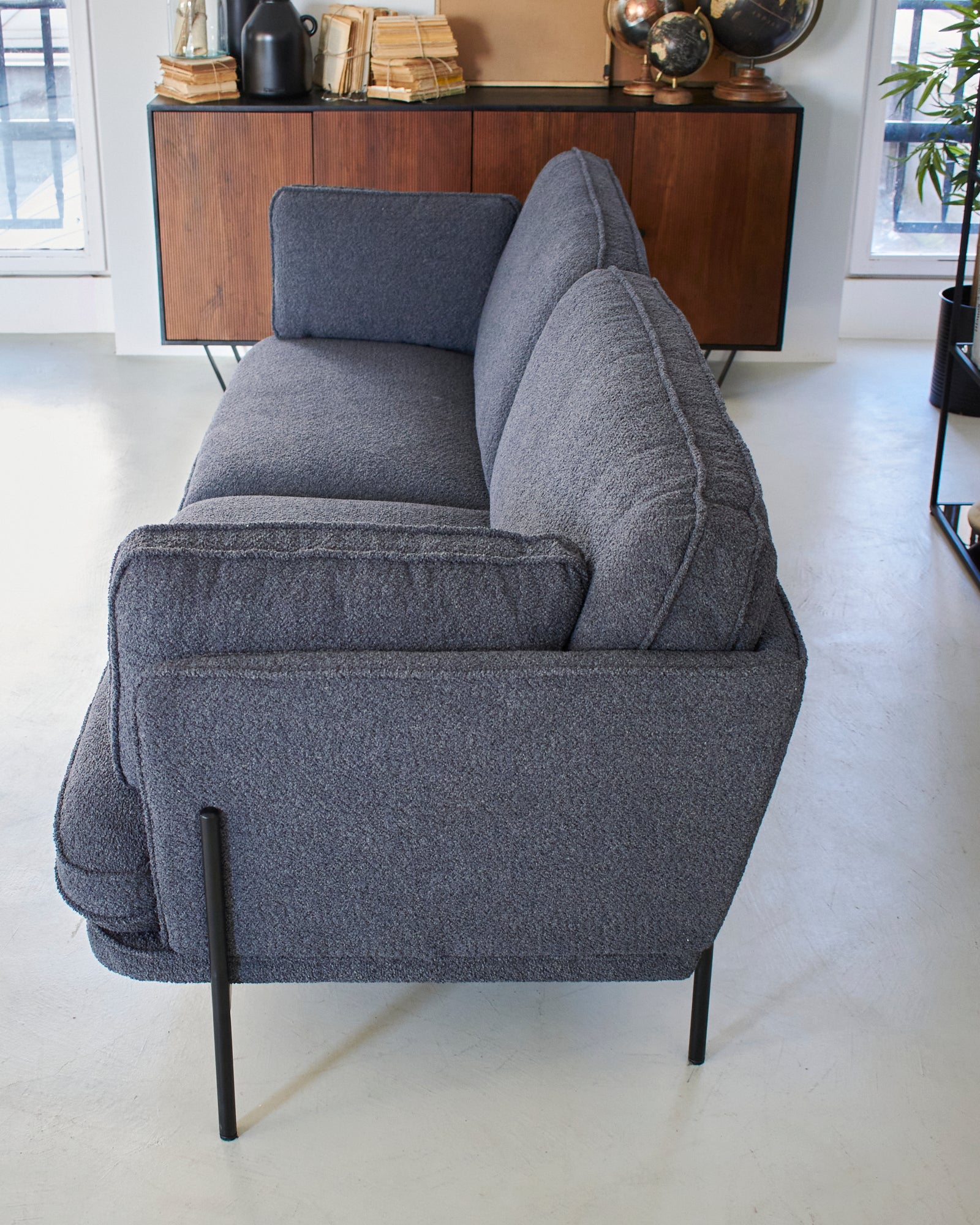 Divano 3 posti in tessuto bouclé Madison Avenue 220 cm - OrchideaMilano1981