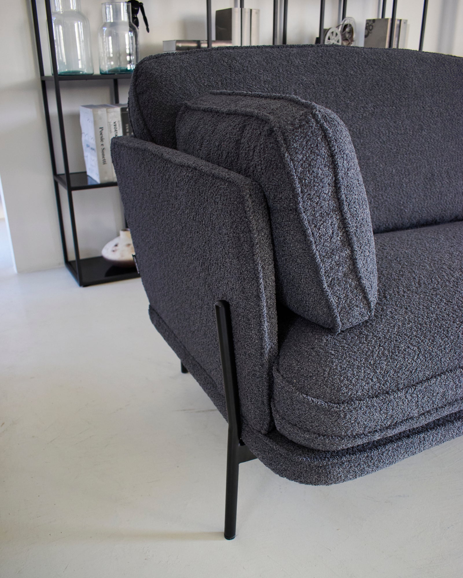 Divano 3 posti in tessuto bouclé Madison Avenue 220 cm - OrchideaMilano1981