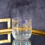 Bicchieri da acqua in vetro cristallino Art Deco set da 12 - OrchideaMilano1981