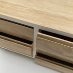 Cassettiera 6 cassetti in legno massello Acqua 130 cm - OrchideaMilano1981